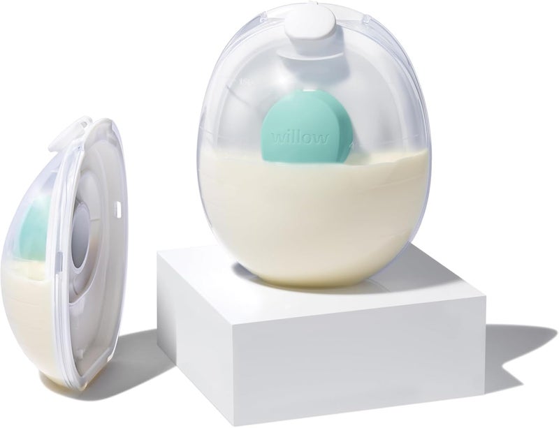 Willow Go - 5oz Reusable Milk Containers with Splash Guard - for use with Go Hands Free Breast Pump - Image 1